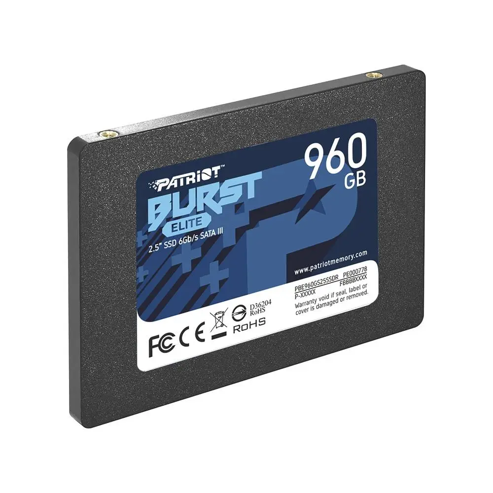 Диск SSD Patriot Burst Elite 960GB SATA3 2.5"- PBE960GS25SSDR