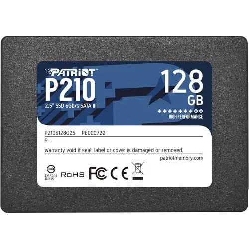 Диск SSD Patriot P210 128GB SATA3 2.5"- P210S128G25