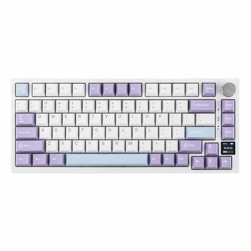 Ajazz геймърска механична клавиатура Wireless Gaming Mechanical Keyboard AK820 PRO - Flying Fish [Linear] (English US), Purple