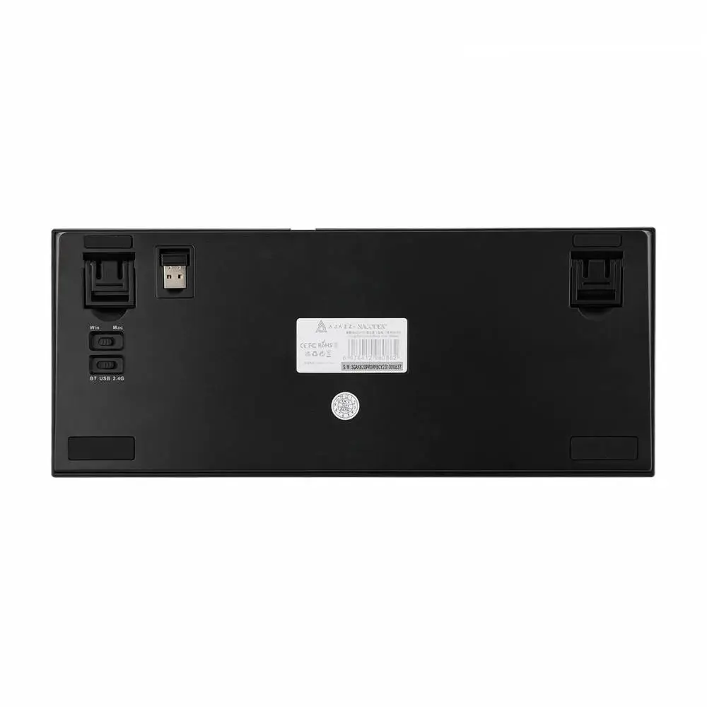 Ajazz геймърска механична клавиатура Wireless Gaming Mechanical Keyboard AK820 PRO - Flying Fish [Linear] (English US), Black, Gray