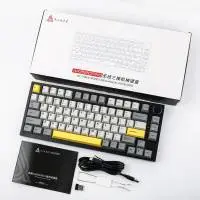 Ajazz геймърска механична клавиатура Wireless Gaming Mechanical Keyboard AK820 PRO - Flying Fish [Linear] (English US), Black, Gray