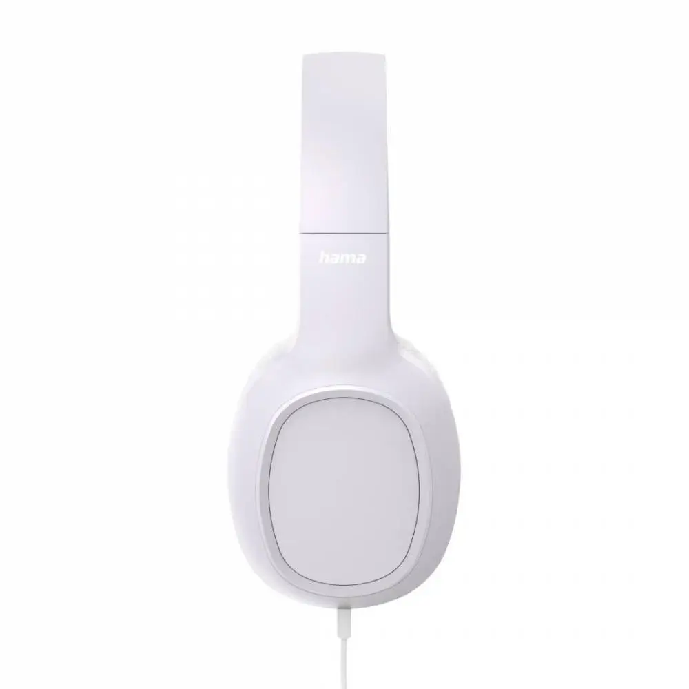 HAMA Слушалки с микрофон "Fun C", USB-C, водач за кабел от едната страна, бели