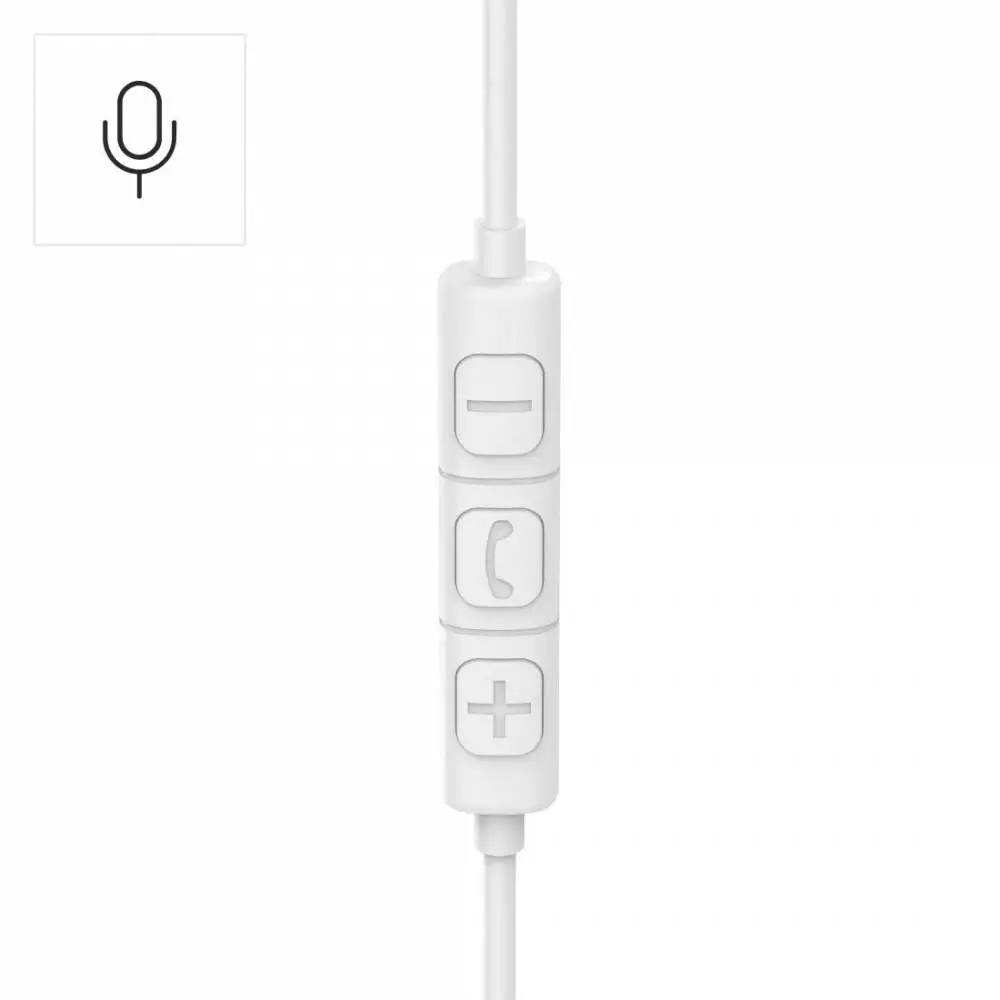 HAMA Слушалки с микрофон "Fun C", USB-C, водач за кабел от едната страна, бели