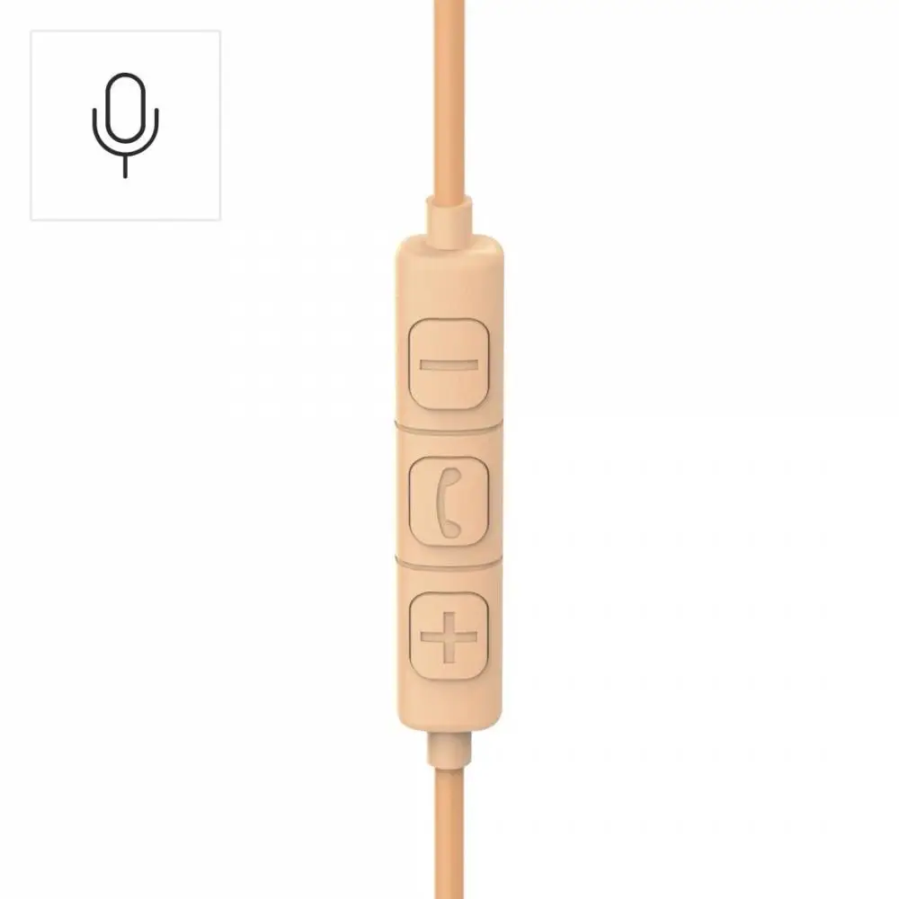 HAMA Слушалки с микрофон "Fun C", USB-C, водач за кабел от едната страна, Оранжев