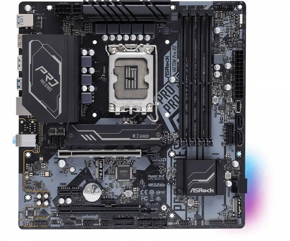 Дънна платка Asrock H670M PRO RS LGA1700 DDR4