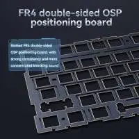 Ajazz геймърска механична клавиатура Wireless Gaming Mechanical Keyboard AK980 V2 - Gift Switch [Linear] (English US), Black, Gray
