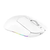 Ajazz професионална геймърска мишка AJ139 V2 MC - Wireless Gaming Mouse - 1K, Magnetic Charging Dock, White