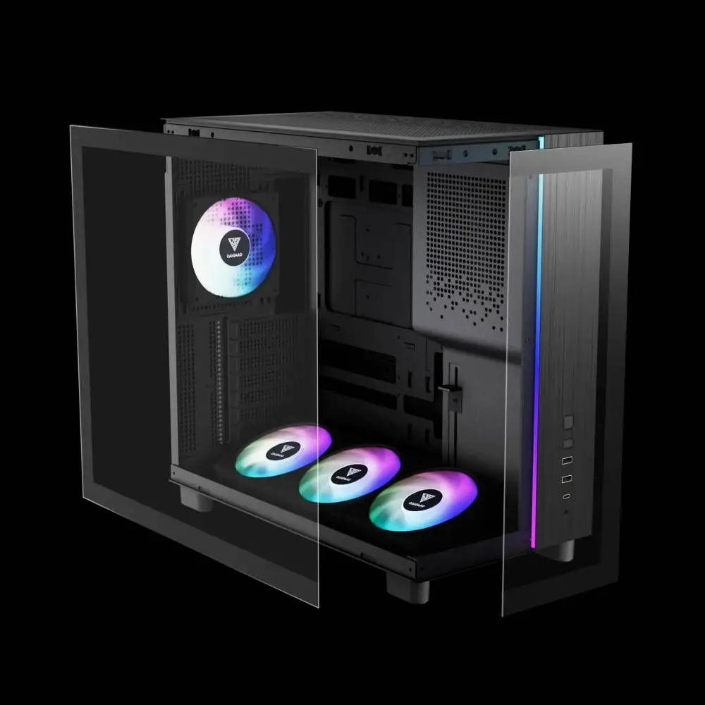 Кутия Gamdias ATLAS M4, Case ATX, A-RGB, USB-C