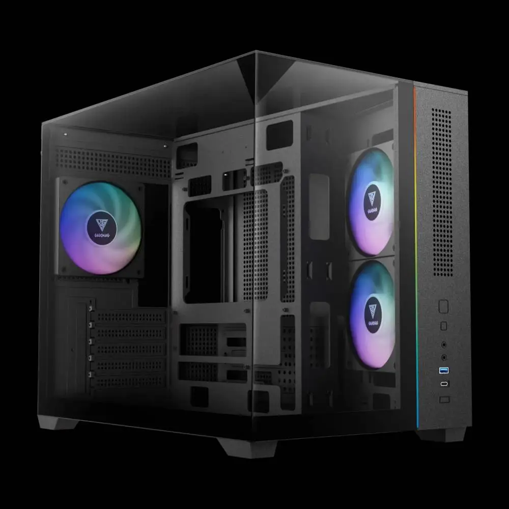 Кутия Gamdias ATLAS M3M A-RGB, Case mATX, USB-C