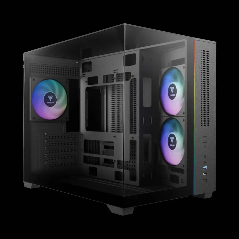 Кутия Gamdias ATLAS M3M A-RGB, Case mATX, USB-C