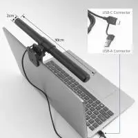 ACT LED лампа за лаптоп с регулируема яркост и щипка, USB захранване