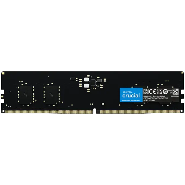 Памет Crucial 32GB DDR5-5600 UDIMM CL46 (16Gbit) Tray - CT32G56C46U5T