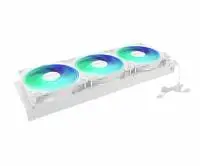 Водно охлаждане Asrock Challenger White 360 Digital, 360mm, ARGB, LCD Display AIO Cooler