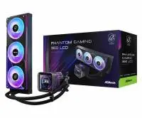 Водно охлаждане Asrock Phantom Gaming 360 LCD, 360mm, ARGB, LCD Display, AIO Cooler