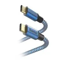 Кабел "Relfective" USB-C мъжко&ndash; USB-C мъжко, 1.5м, 480Mb/s, син
