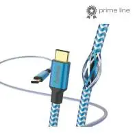 Кабел "Relfective" USB-C мъжко&ndash; USB-C мъжко, 1.5м, 480Mb/s, син