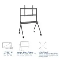 ACT Мобилна стойка  TV 50-86", до 120кг