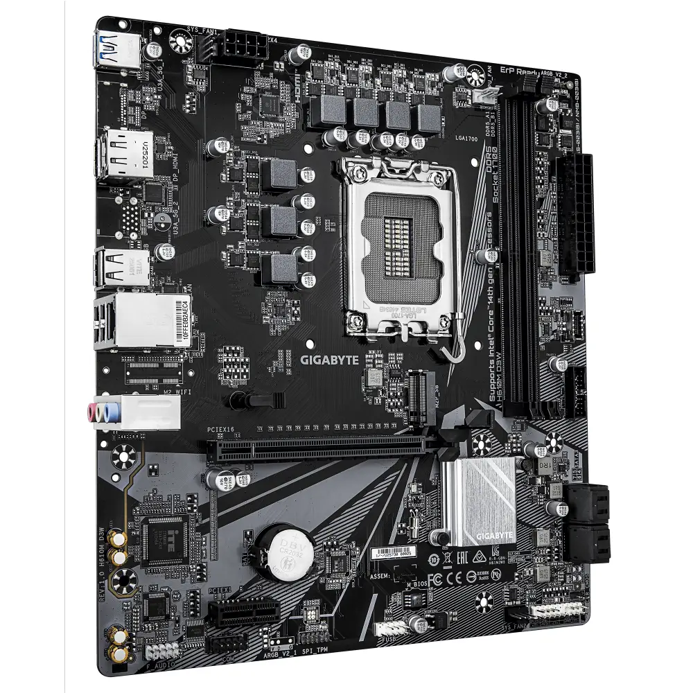 Дънна платка GIGABYTE H610M D3W DDR5 LGA1700