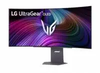 Монитор LG 45GX90SA-B, 44.5", OLED UltraGear 21:9 Curved Smart, WQHD (3440x1440), 240Hz, 0.03 ms, HDR 400, Free-sync, G-Sync, USB-C, PD 65W, HDMI, DP, PBP, Speakers 7W x2, Bluetooth, Black