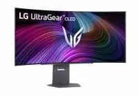 Монитор LG 45GX90SA-B, 44.5", OLED UltraGear 21:9 Curved Smart, WQHD (3440x1440), 240Hz, 0.03 ms, HDR 400, Free-sync, G-Sync, USB-C, PD 65W, HDMI, DP, PBP, Speakers 7W x2, Bluetooth, Black