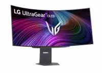 Монитор LG 45GX90SA-B, 44.5", OLED UltraGear 21:9 Curved Smart, WQHD (3440x1440), 240Hz, 0.03 ms, HDR 400, Free-sync, G-Sync, USB-C, PD 65W, HDMI, DP, PBP, Speakers 7W x2, Bluetooth, Black