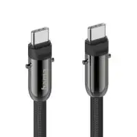 Hama Кабел за зареждане, USB-C, 2 в 1 с връзка за телефон, 1.2 m, черен