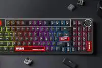 Marvo геймърска механична клавиатура Gaming Mechanical Keyboard Arma 98 KG937 - 1K, TNT Peach Switches [Linear], (English US)