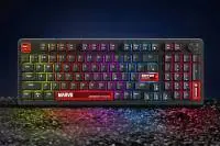 Marvo геймърска механична клавиатура Gaming Mechanical Keyboard Arma 98 KG937 - 1K, TNT Peach Switches [Linear], (English US)