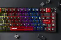 Marvo геймърска механична клавиатура Gaming Mechanical Keyboard Arma 82 KG936 - 1K, TNT Peach Switches [Linear], (English US)