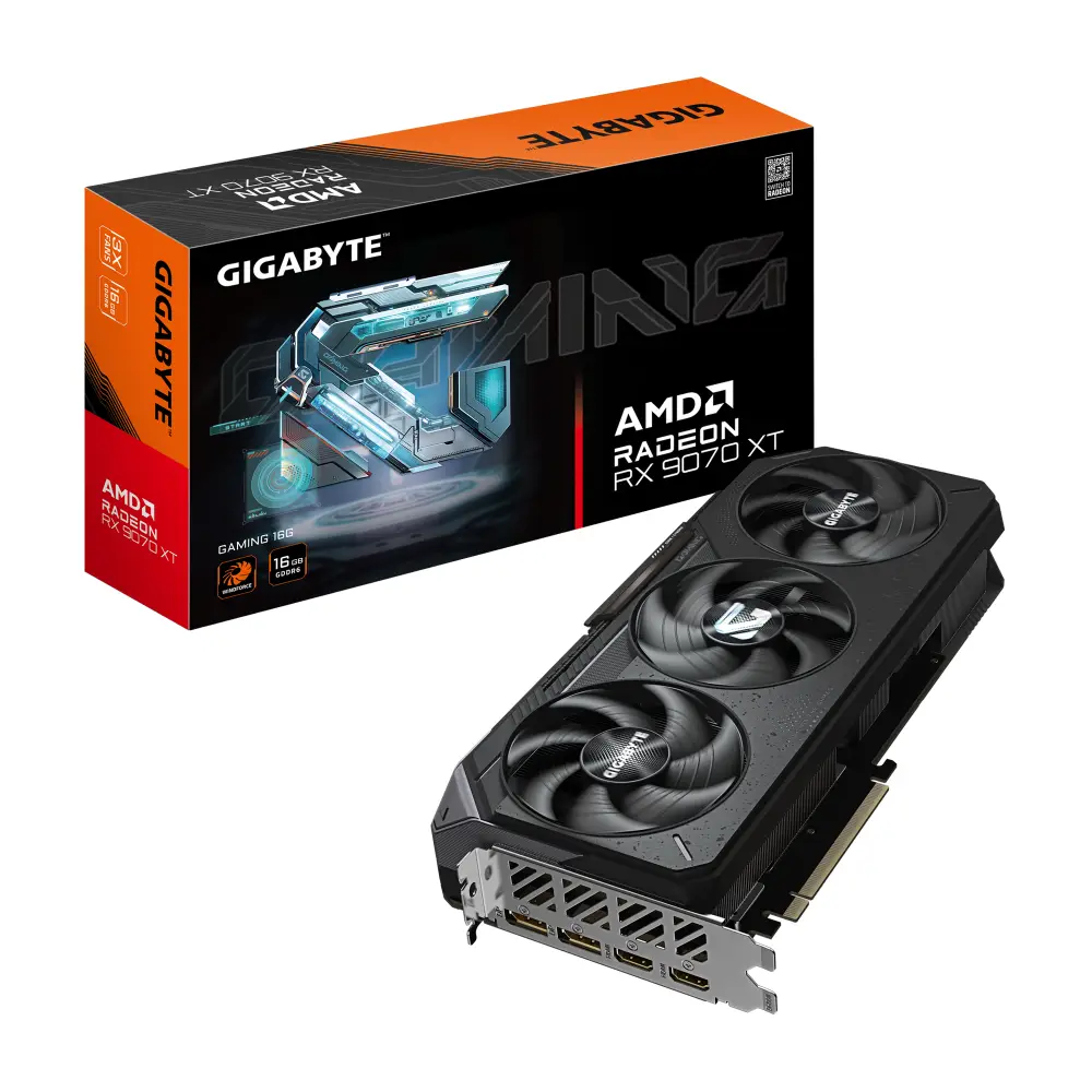 Видео карта Gigabyte RADEON RX 9070 XT GAMING 16GB - GV-R9070XTGAMING-16GD