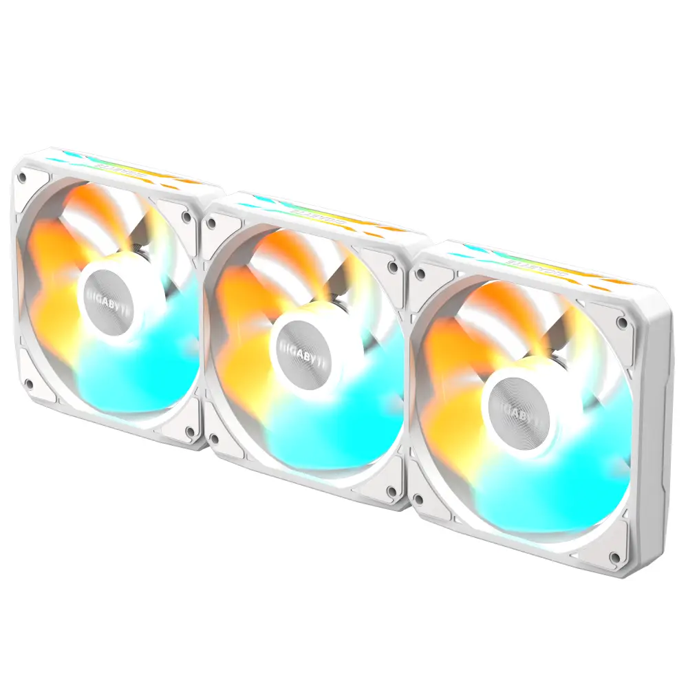 Вентилатори GIGABYTE AORUS EZ CHAIN RVS FAN 120 ICE ARGB, 3-Pack