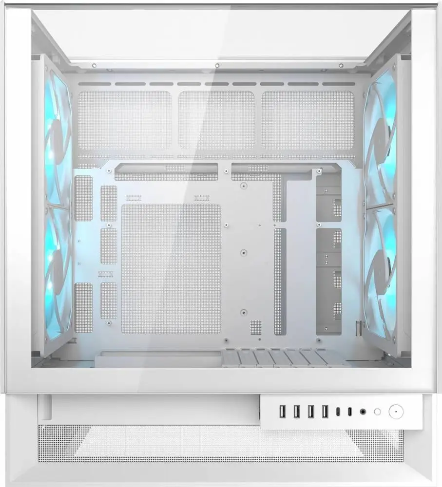 Кутия COUGAR OmnyX Mid-Tower Case White - CGR-2WA3W-RGB
