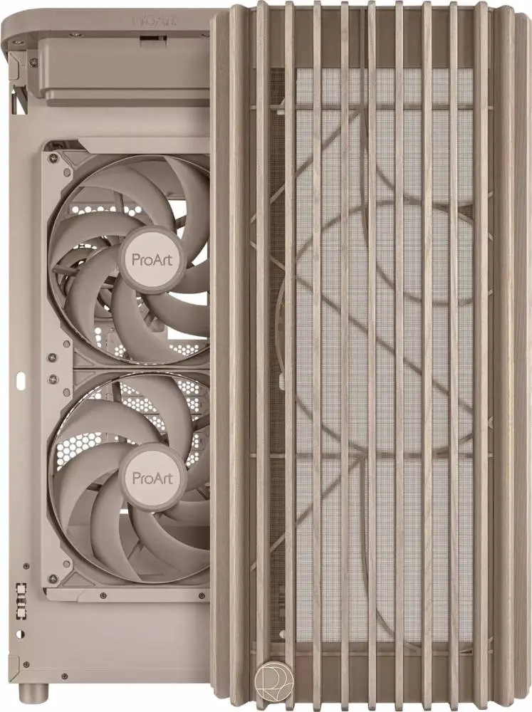 Кутия ASUS ProArt PA401 Wood Edition Beige - Mesh Panel