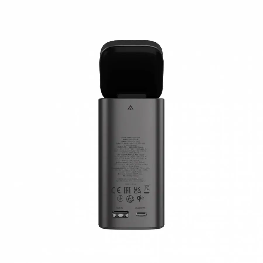 Външна батерия CANYON Qi2 magnetic power bank OnPower 150 15000mAh Aluminium Dark grey