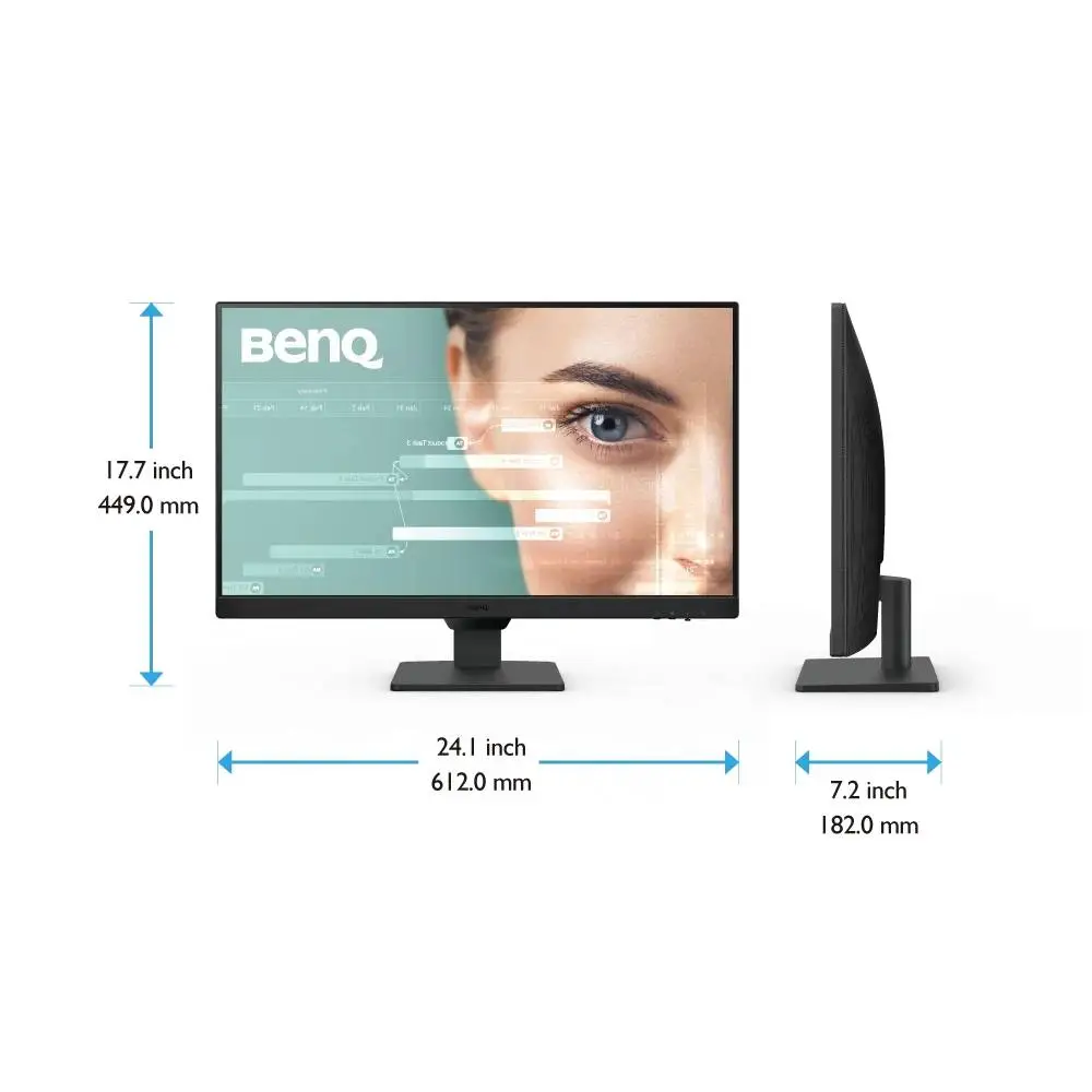 Монитор BenQ GW2790, 27" IPS, FHD 1920x1080, 100Hz, 5ms, 99% sRGB, Eye Care Reminder, Flicker-free, LBL+, B.I. Gen 2, 2xHDMI, DP, Sp.2x2W, Headphone jack, Line In, Ultra Slim Bezel, Black - 9H.LLTLJ.LBE