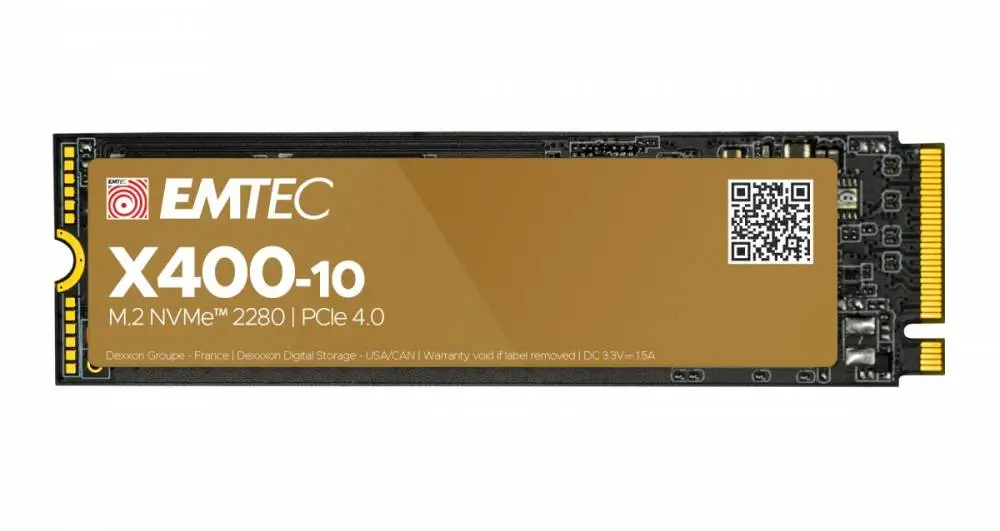 Диск SSD EMTEC X410 4TB M.2 2280 NVMe PCIe Gen4x4 - ECSSD4TX410