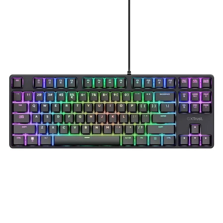 Геймърска лавиатура TRUST GXT864 Cada TKL Gaing Keyboard US