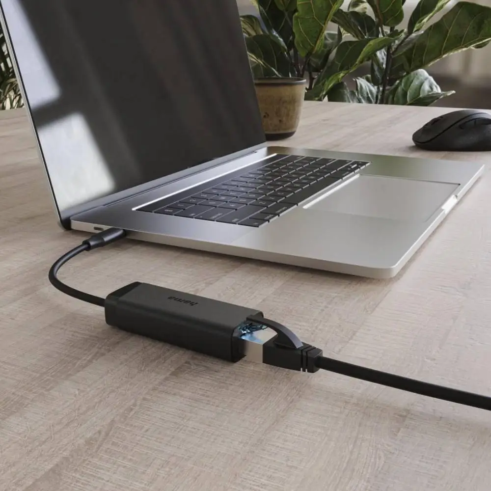 HAMA Мрежов адаптер, USB-C, 2.5 Gigabit Ethernet, Черен