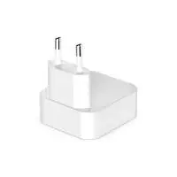 HAMA Бързо мини зарядно GaN, 2 x USB-C, PD, 40 W, сгъващ се адаптер, бял
