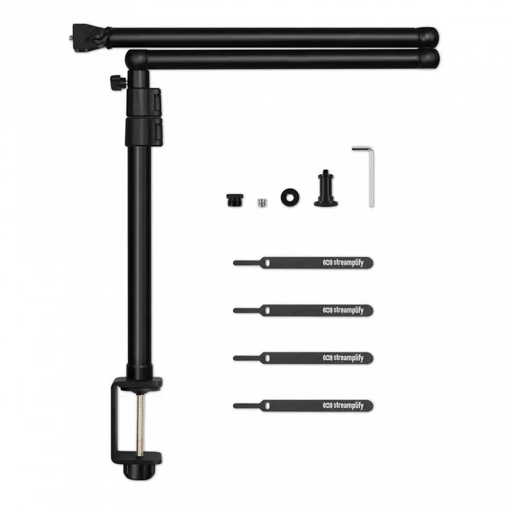 Streamplify стойка за микрофон/осветление MOUNT LIFT LIGHT Black