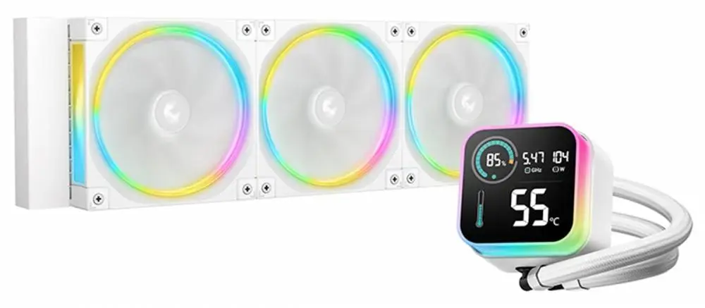 Охладител за процесор DeepCool LQ360 WH ULTRA ARGB, 360mm, White