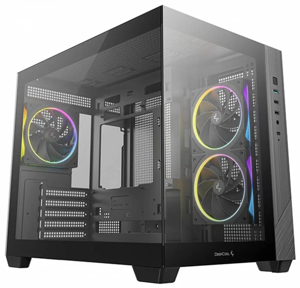 Кутия DeepCool CG330 3F ARGB Mini-Tower Case