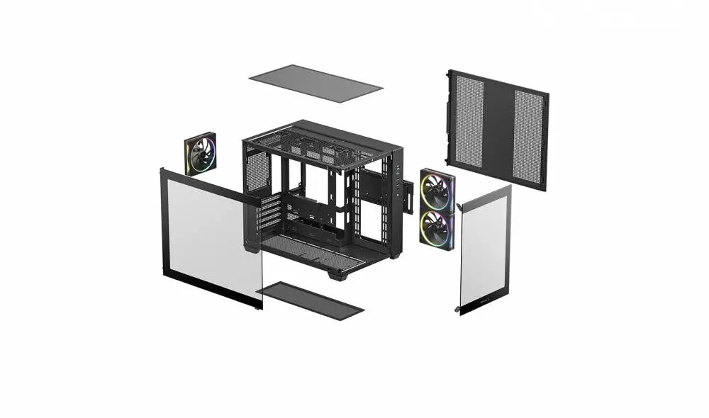 Кутия DeepCool CG330 3F ARGB Mini-Tower Case