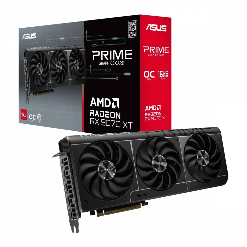 Дънна платка Asus Prime B850 Plus Wi-Fi + Asus Prime RX 9070 XT 16GB GDDR6 OC