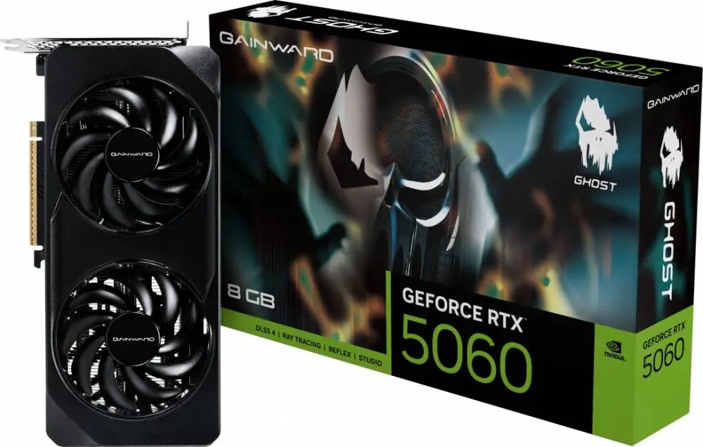 Видео карта Gainward GeForce RTX 5060 GHOST 8GB - NE75060019P1-GB2063B