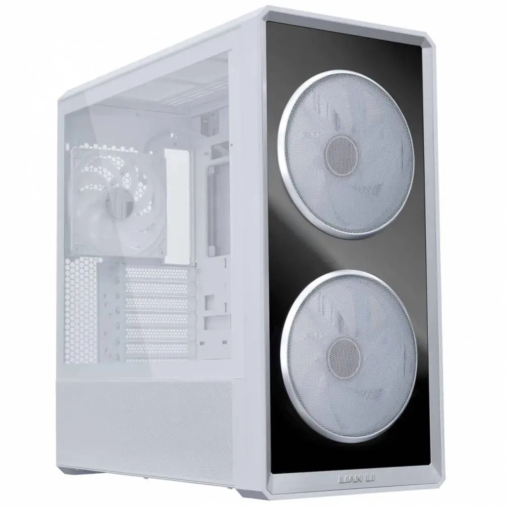 Кутия Lian Li LANCOOL 217 INF RGB Mid-Tower, Tempered Glass - Бял