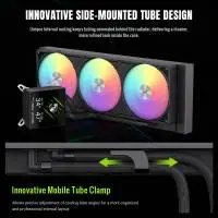 Gamemax водно охлаждане Water Cooling GLACIER 360 LCD BK - Addressable RGB