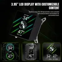 Gamemax водно охлаждане Water Cooling GLACIER 360 LCD BK - Addressable RGB