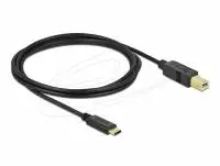 Кабел Delock USB-A 3.0 мъжко - USB-B мъжко, 5 м, 5 Gbps, Premium, Черен