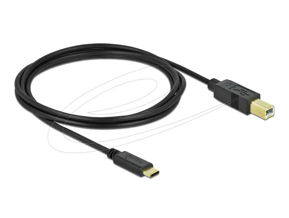 Кабел Delock USB-A 3.0 мъжко - USB-B мъжко, 5 м, 5 Gbps, Premium, Черен